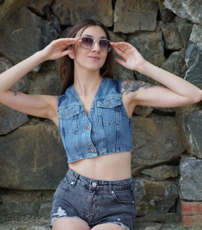 Saçaklı Denim Şort