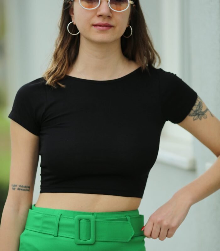 Yarım Kol Basic T-Shirt